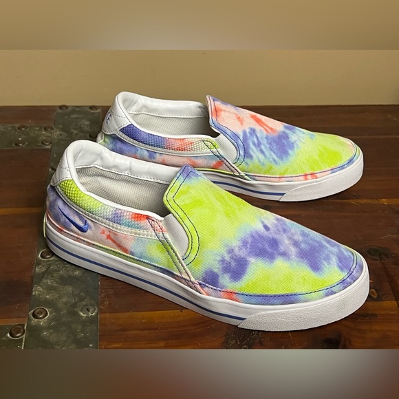 Nike Shoes - Nike Women's Court Legacy Slip-On's in Green Tie-Dye